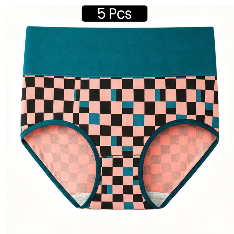 💖LIMITED OFFER – Buy 1 Get 3 Packs✨Women's High Waisted Cotton Panties,👍Soft & Breathable& Comfortable & Stretchy Full Coverage Briefs for Everyday Wear