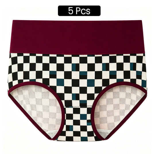 💖LIMITED OFFER – Buy 1 Get 3 Packs✨Women's High Waisted Cotton Panties,👍Soft & Breathable& Comfortable & Stretchy Full Coverage Briefs for Everyday Wear