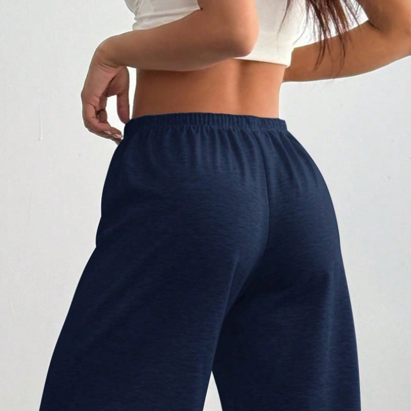 Women's Casual Wide-Leg Sweatpants with Drawstring