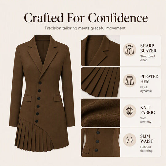 Bestseller🏆👗 Blazer Dress – Timeless Silhouette & All-Day Comfort for Every Look