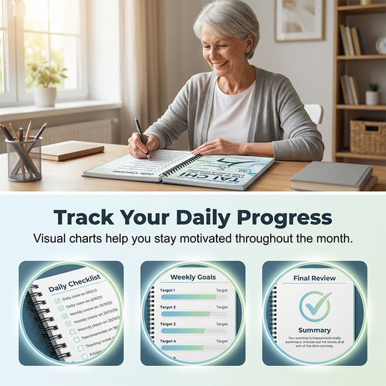 🥳2026 HOT SALE🥳💞50K+ SOLD! ☯️📖 30% OFF! 28-Day Tai Chi Practice Book – 10-min daily sessions, beginner-friendly illustrations & progress log. Gentle movement for seniors – build a healthy routine! 🌿✨