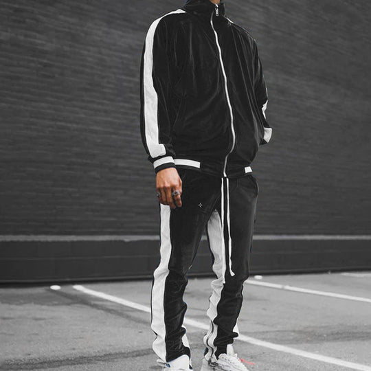 Premium Velvet Men's Tracksuit Set