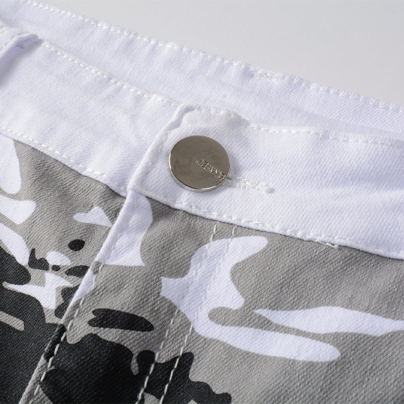 Men's Trendy Camo Slim Jeans