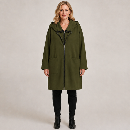 🧥 Double-Zip Detail, Easy Mid-Length Coverage | Women's Hooded Jacket