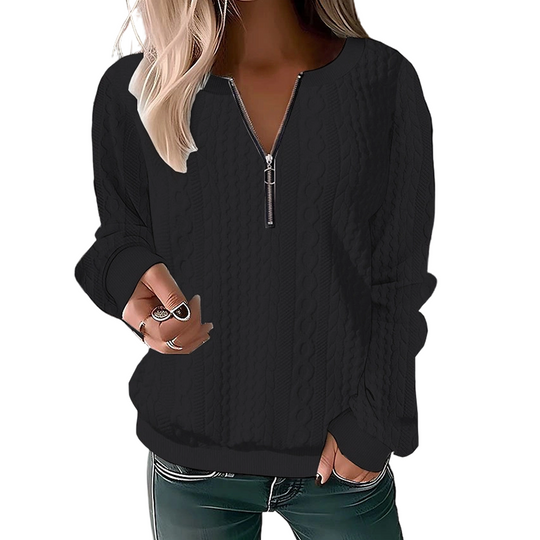 👚✨Women’s Half-Zip Cable Knit Sweatshirt✨𝘉𝘶𝘺 𝘢𝘯𝘺 2 𝘢𝘯𝘥 𝘨𝘦𝘵 𝘢𝘯 𝘦𝘹𝘵𝘳𝘢 8% 𝘥𝘪𝘴𝘤𝘰𝘶𝘯𝘵