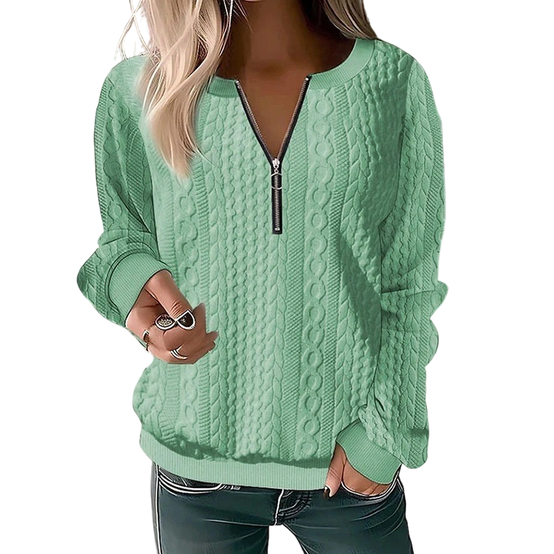 👚✨Women’s Half-Zip Cable Knit Sweatshirt✨𝘉𝘶𝘺 𝘢𝘯𝘺 2 𝘢𝘯𝘥 𝘨𝘦𝘵 𝘢𝘯 𝘦𝘹𝘵𝘳𝘢 8% 𝘥𝘪𝘴𝘤𝘰𝘶𝘯𝘵