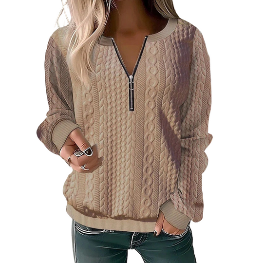 👚✨Women’s Half-Zip Cable Knit Sweatshirt✨𝘉𝘶𝘺 𝘢𝘯𝘺 2 𝘢𝘯𝘥 𝘨𝘦𝘵 𝘢𝘯 𝘦𝘹𝘵𝘳𝘢 8% 𝘥𝘪𝘴𝘤𝘰𝘶𝘯𝘵