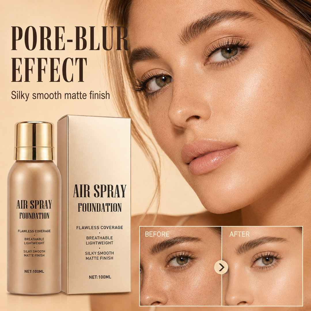 🥳2026 HOT SALE🥳💞50K+ SOLD! 💄✨ Air Spray Foundation – flawless full coverage, waterproof & sweatproof. Lightweight formula won't clog pores or cake – just spray & blend for a smooth, natural glow that lasts all day! 💋💖
