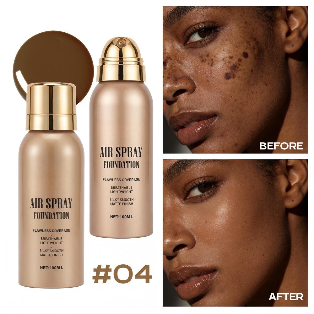 🥳2026 HOT SALE🥳💞50K+ SOLD! 💄✨ Air Spray Foundation – flawless full coverage, waterproof & sweatproof. Lightweight formula won't clog pores or cake – just spray & blend for a smooth, natural glow that lasts all day! 💋💖