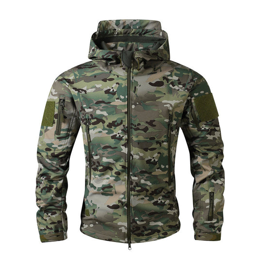 🌲 Tactical Camo, All-Weather Protection | Men's Outdoor Hooded Jacket ⚡