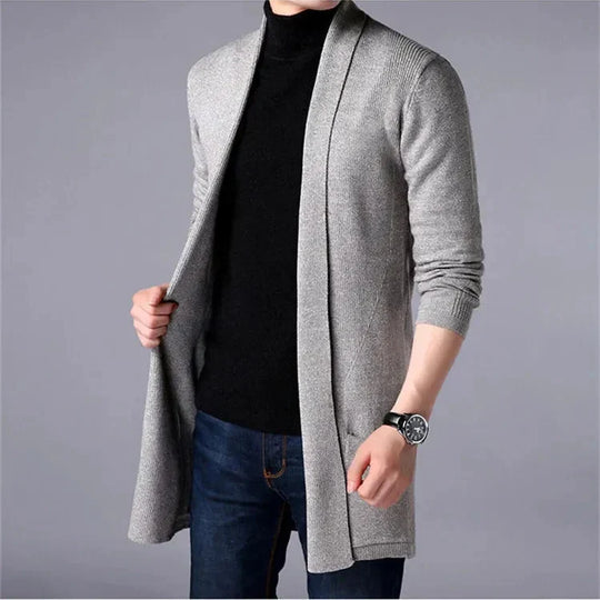 🎉This Week's Special Sales - 50% OFF✨Men's Knit Long Cardigan Jacket💝Best Gift For Him