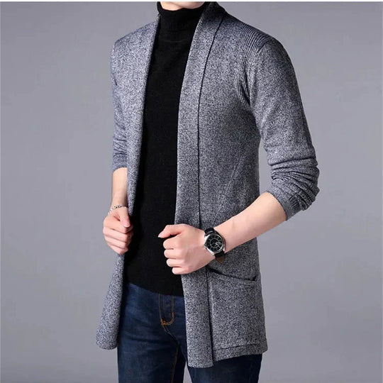🎉This Week's Special Sales - 50% OFF✨Men's Knit Long Cardigan Jacket💝Best Gift For Him