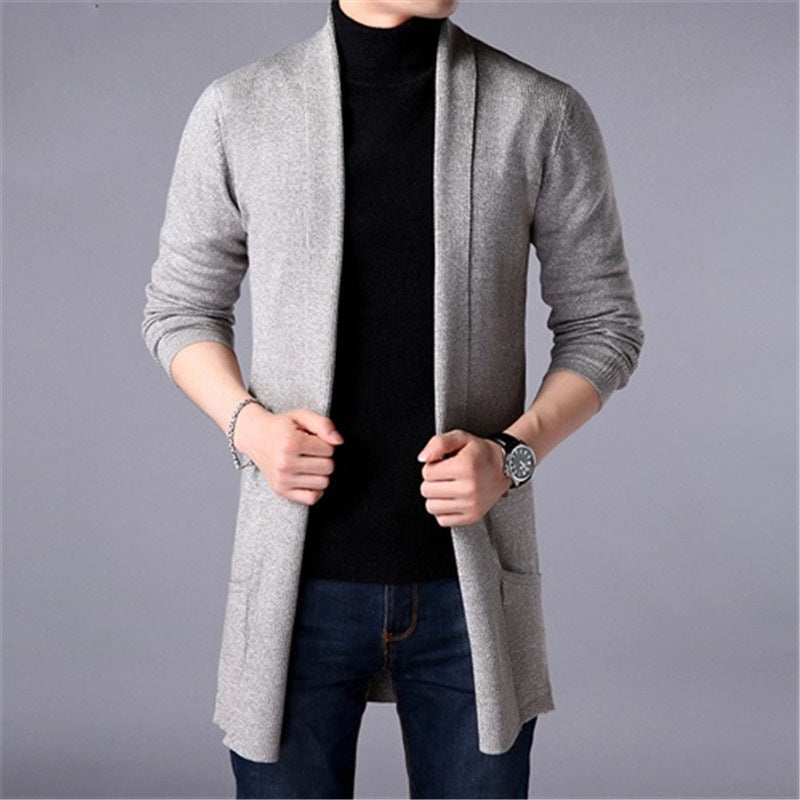 🎉This Week's Special Sales - 50% OFF✨Men's Knit Long Cardigan Jacket💝Best Gift For Him