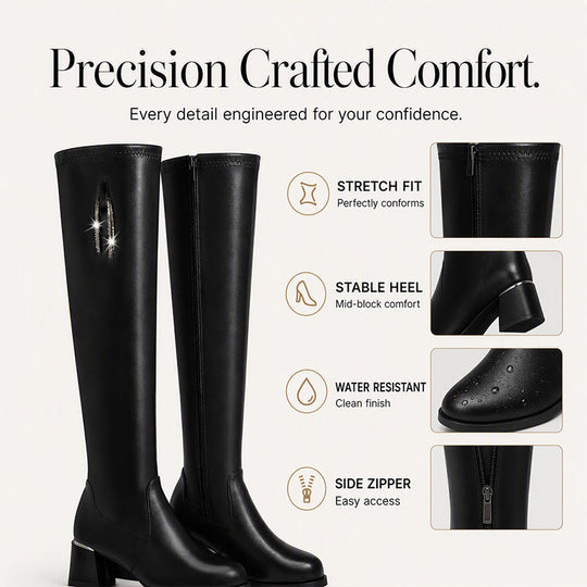 👢 Pull On & Stay Warm | Women's Elastic Over-the-Knee Boots ⚡ Free Shipping
