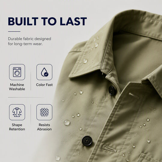 Men's Waterproof Mid-Length Trench Coat
