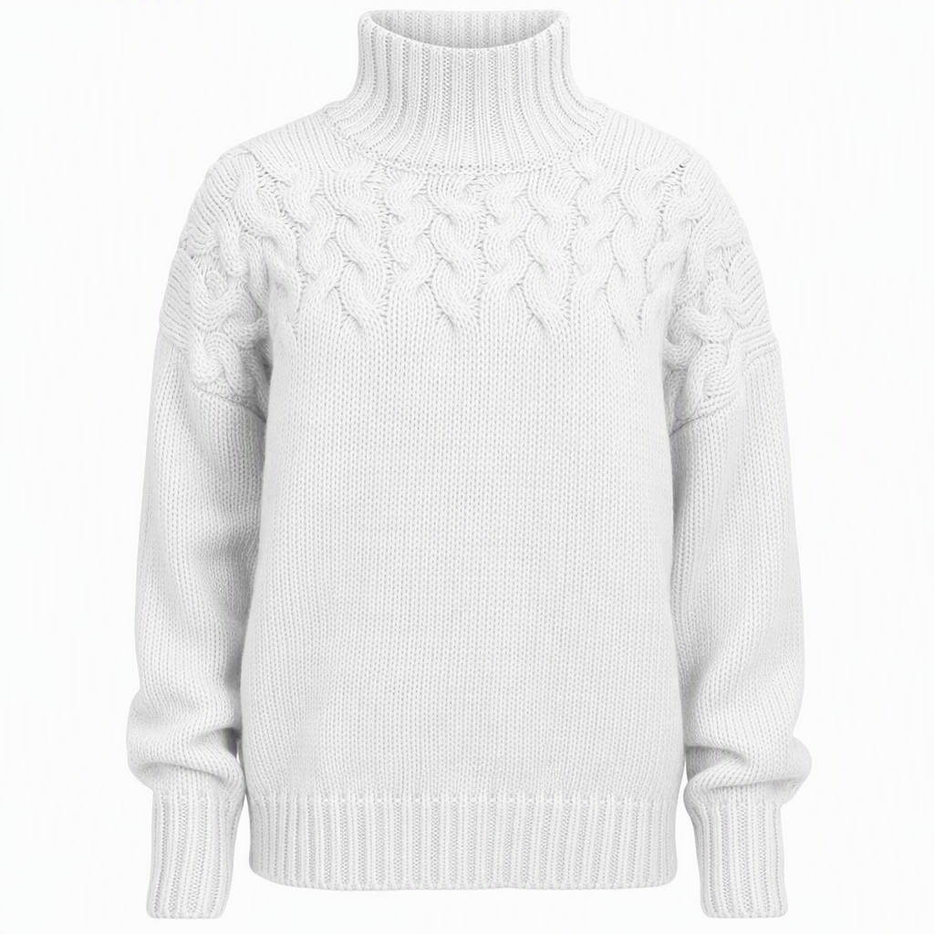 🛍️New Arrivals - Casual Solid Color Turtleneck Knit Pullover