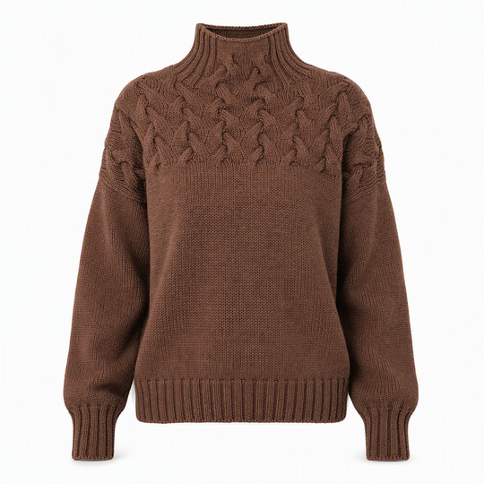 🛍️New Arrivals - Casual Solid Color Turtleneck Knit Pullover
