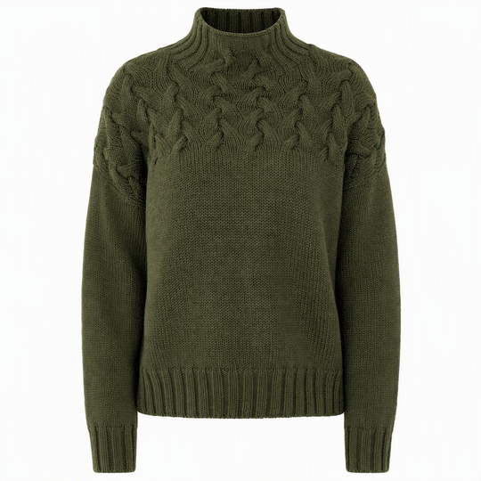 🛍️New Arrivals - Casual Solid Color Turtleneck Knit Pullover