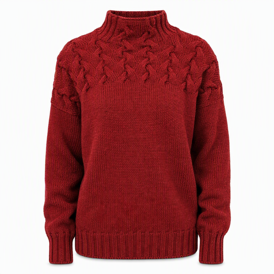 🛍️New Arrivals - Casual Solid Color Turtleneck Knit Pullover