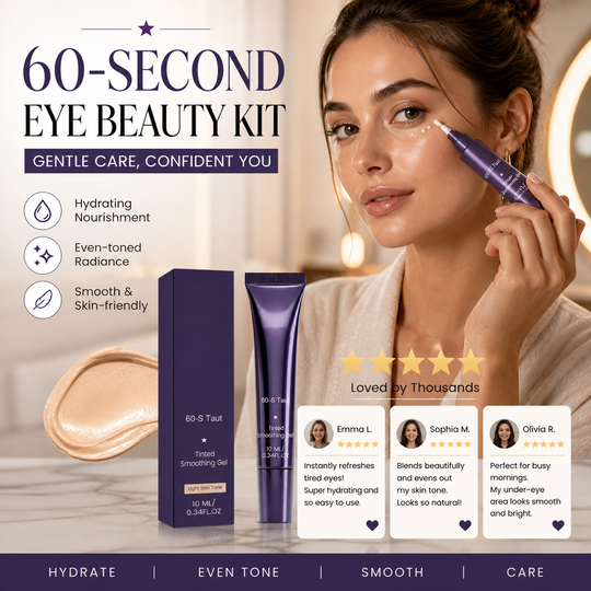 💰 Big Savings - 30% SALE🔥60-Second Eye Makeup Set – Tinted Firming Eye Gel for Puffiness & Under-Eye Bags