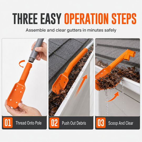 🔧 LIMITED‑TIME 30% OFF! ✨ No-Climb Gutter Cleaning Tool
