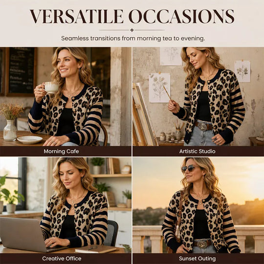 Women's Leopard Print Cardigan