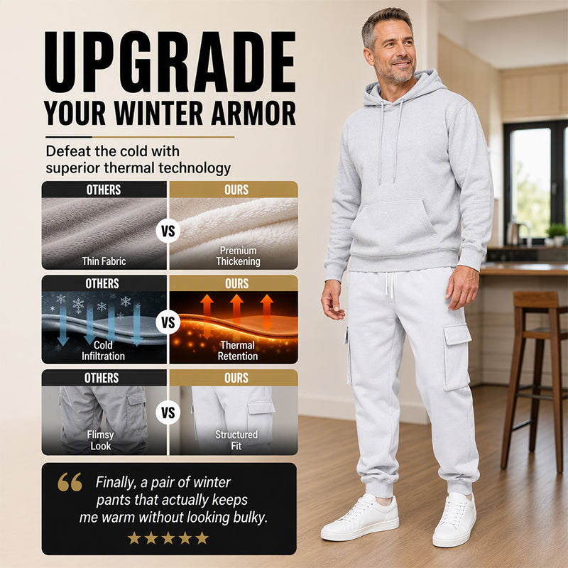 👖 Pull-On Comfort | Men's Loose Drawstring Cargo Jogger Pants