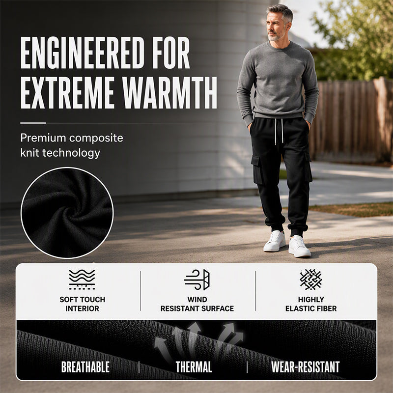 👖 Pull-On Comfort | Men's Loose Drawstring Cargo Jogger Pants