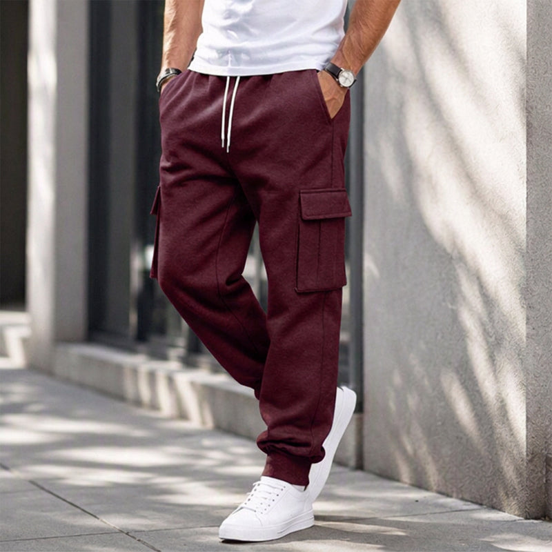 👖 Pull-On Comfort | Men's Loose Drawstring Cargo Jogger Pants