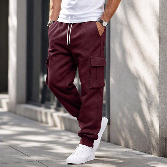 👖 Pull-On Comfort | Men's Loose Drawstring Cargo Jogger Pants