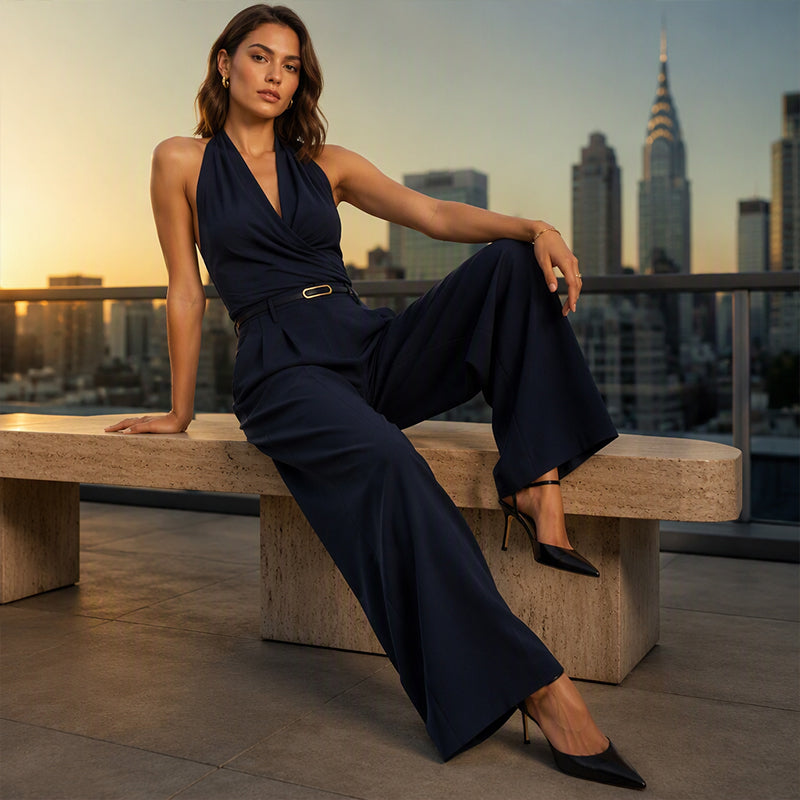 ✨ Easy Everyday Comfort | Women's Relaxed Wide-Leg Trousers with Pockets