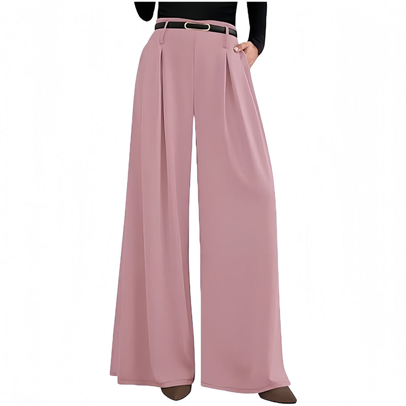 ✨ Easy Everyday Comfort | Women's Relaxed Wide-Leg Trousers with Pockets
