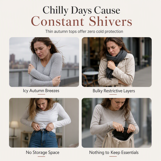 🍂 ☁️Women's Warm Crew Neck Long Sleeve Top