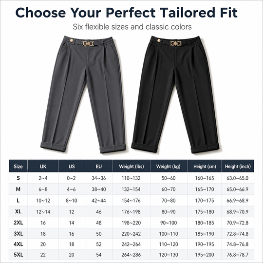 ✨ Polished Fit, Flexible Comfort | Women's Pleated Double-Ring Tapered Pants