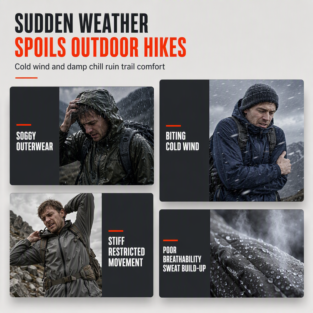 🌧️ Weather Protection, Everyday Versatility | Men's Detachable-Hood Windbreaker