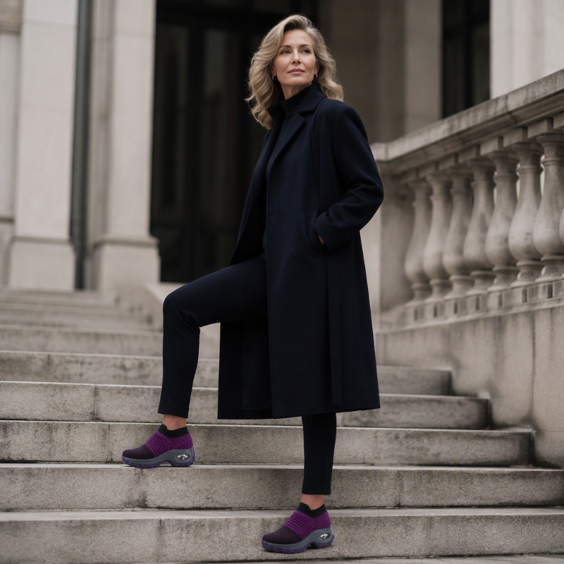 👟 Slip-On Ease, Cushioned Steps | Women's Breathable Air-Cushion Sneakers