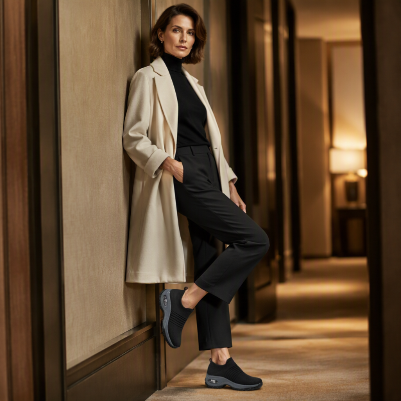 👟 Slip-On Ease, Cushioned Steps | Women's Breathable Air-Cushion Sneakers