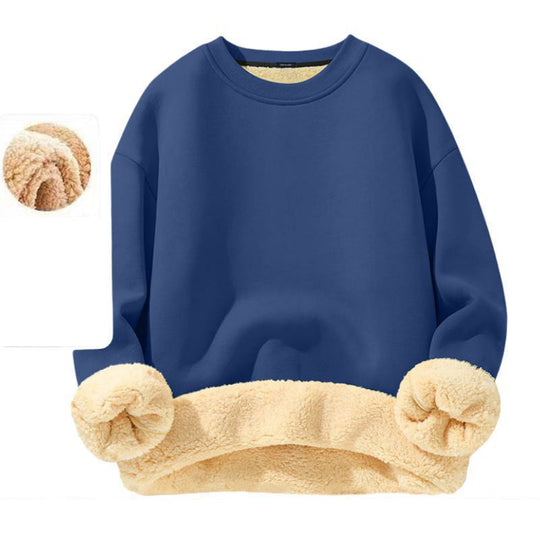 Men's Fleece Lined Crewneck Sweatshirt|Free shipping！