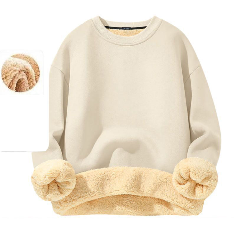 Men's Fleece Lined Crewneck Sweatshirt|Free shipping！