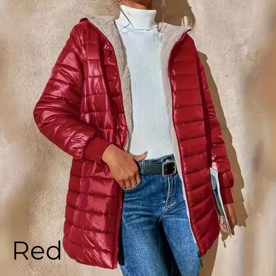 👚✨Women's Quilted Hooded Warm Winter Coat with Zipper