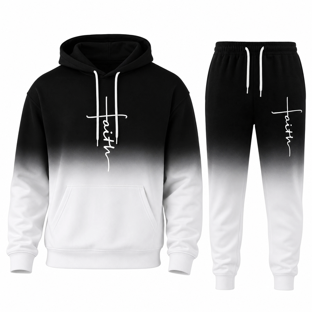 🔥 Bold 3D Print, Complete Streetwear Look | Men's Hooded 2-Piece Tracksuit ⚡ Free Shipping