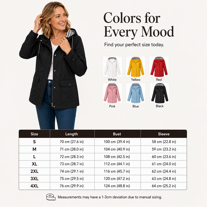 🌦️✨ Women's Outdoor Waterproof Windproof Jacket