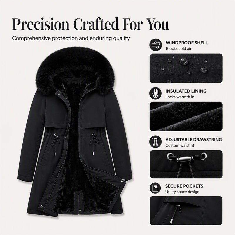 Women's Mid-Length Winter Warm Jacket