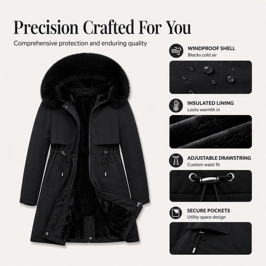 🧥 More Coverage, Easy Comfort | Women's Mid-Length Warm Jacket⚡