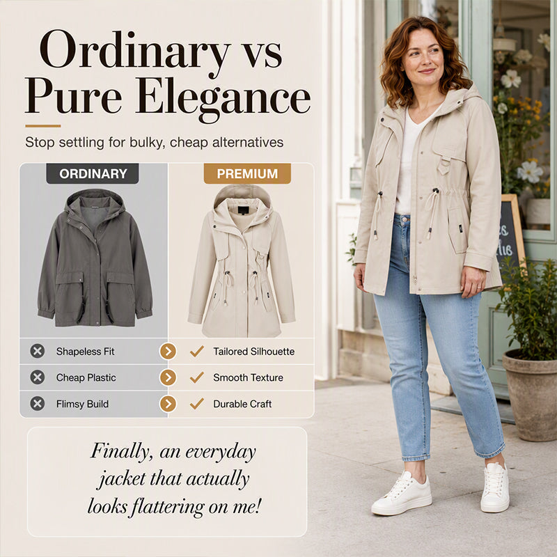 🧥 More Coverage, Easy Everyday Style | Women's Mid-Length Hooded Jacket