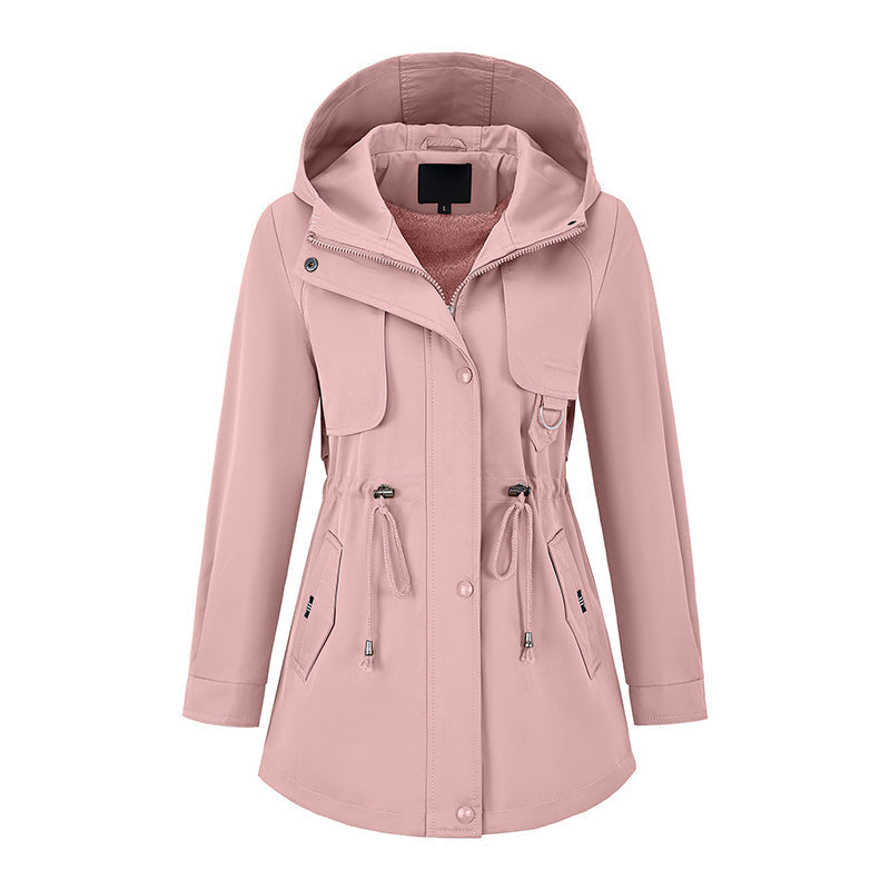 🧥 More Coverage, Easy Everyday Style | Women's Mid-Length Hooded Jacket