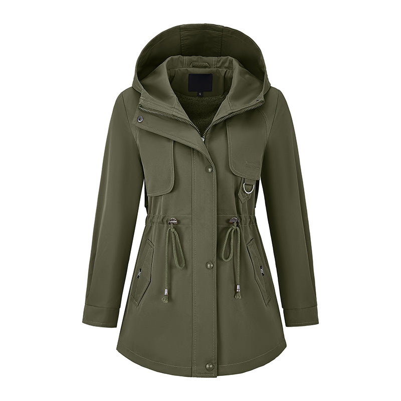 🧥 More Coverage, Easy Everyday Style | Women's Mid-Length Hooded Jacket