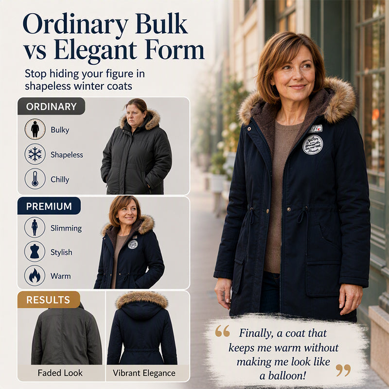 🧥 Cozy Coverage, Easy Movement | Women's Warm-Lined Hooded Parka Jacket