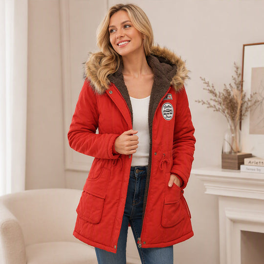 🧥 Cozy Coverage, Easy Movement | Women's Warm-Lined Hooded Parka Jacket