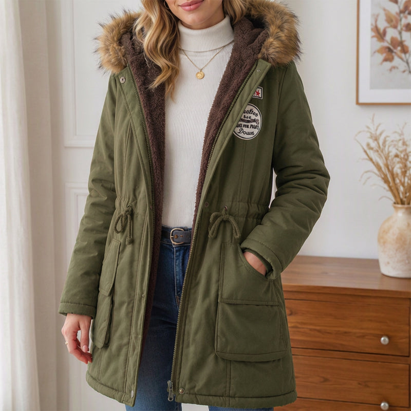 🧥 Cozy Coverage, Easy Movement | Women's Warm-Lined Hooded Parka Jacket